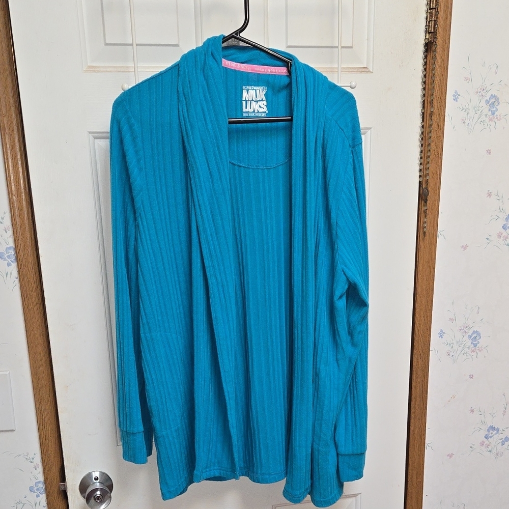 Muk Luks Teal Women's Sweater